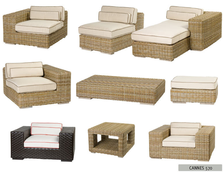 Catalog photo of outdoor furniture pieces