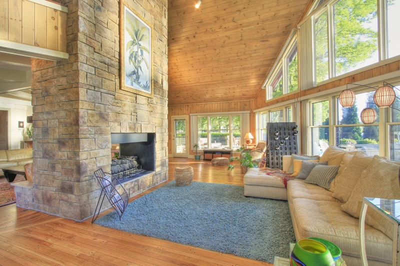 Real estate photography: interior and exterior of a finished home